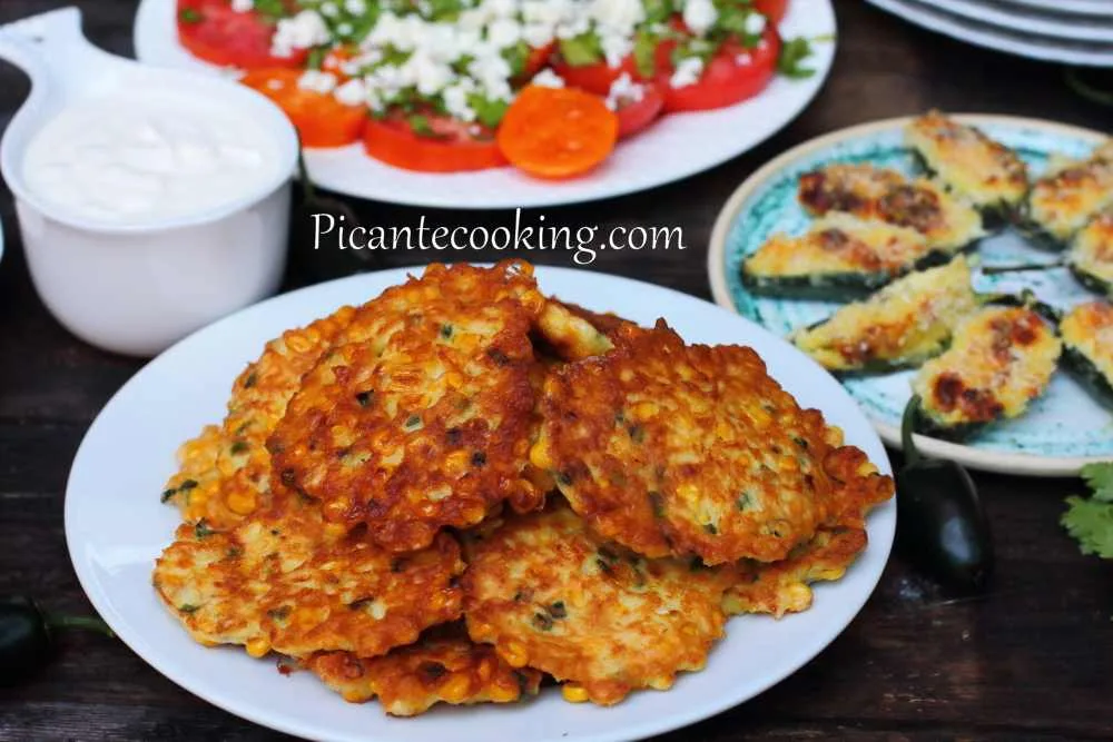 Оладки з кукурудзою (Corn fritters)