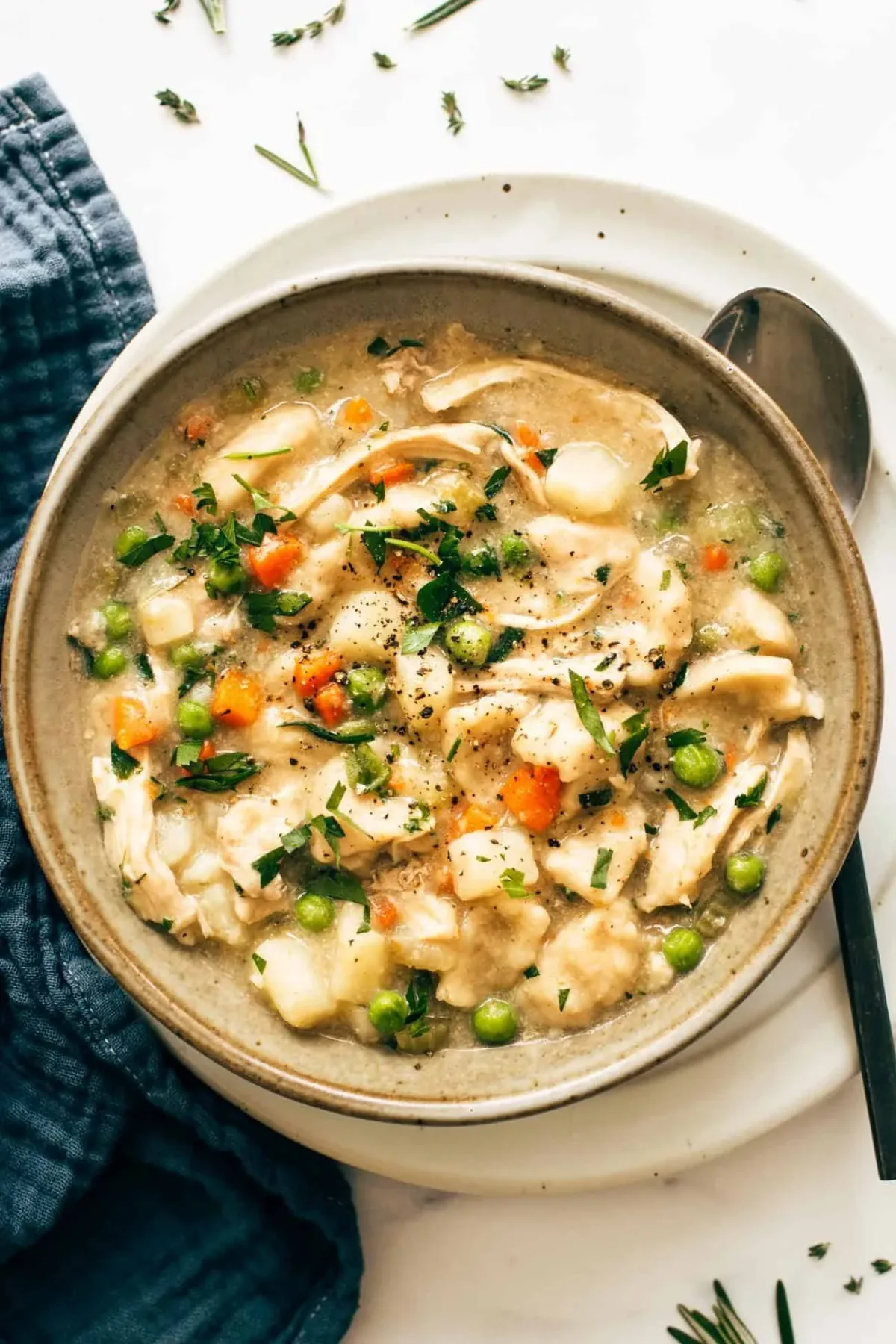 Курка з кнедликами в Instant Pot