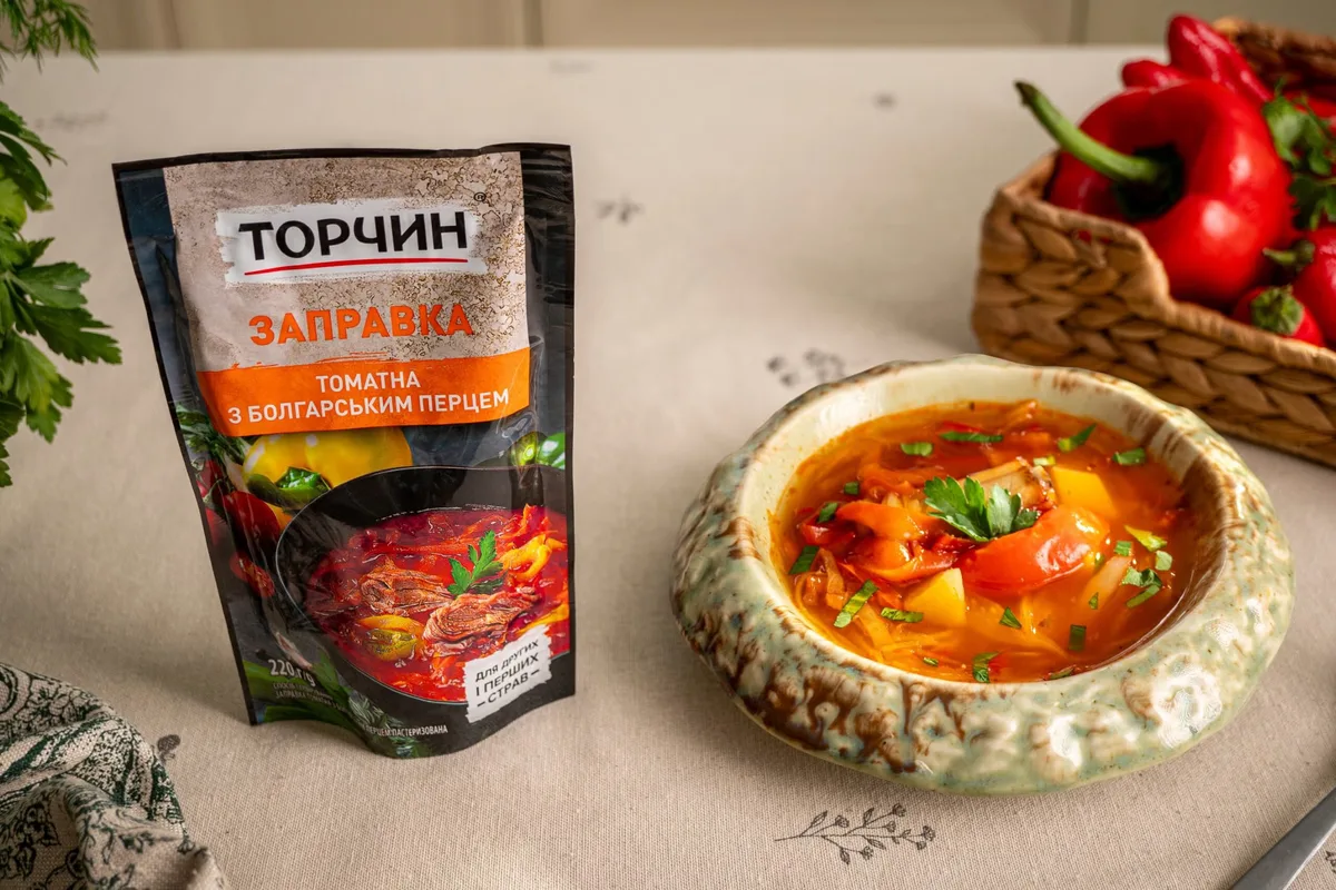 Борщ з болгарським перцем зі Слобожанщини